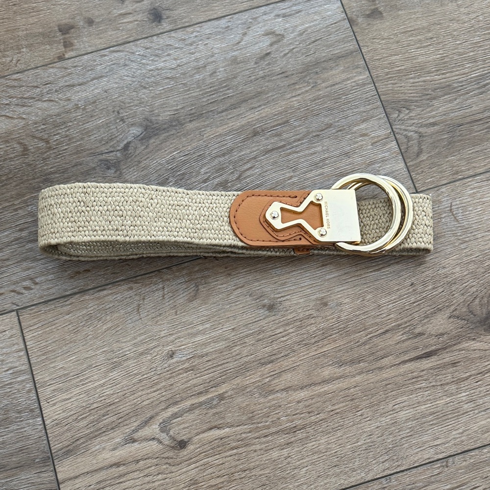 Michael Kors Tan Belt with Gold Buckle